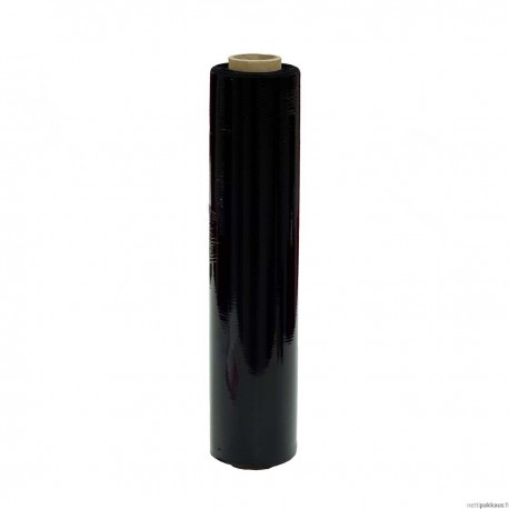 Käsikiristekalvo, 450mmx300m, musta, 20my