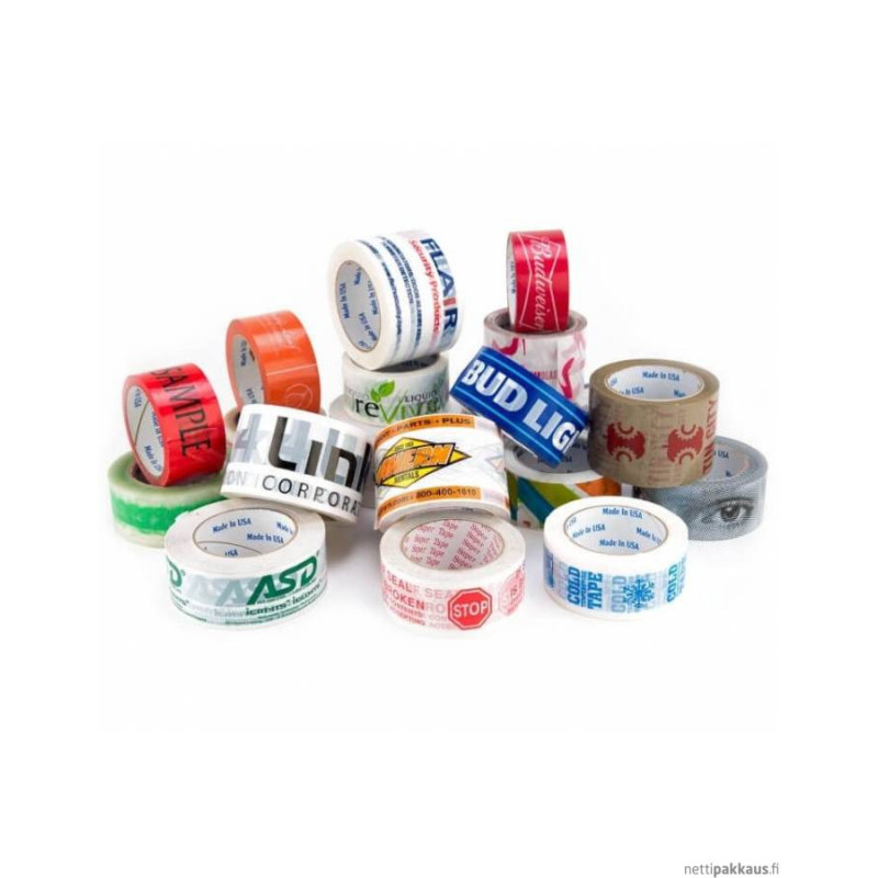 Laadukkaat painetut teipit omalla logolla edulliseen hintaan!
